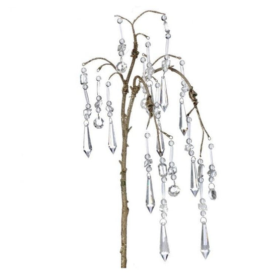 30" Gold Crystal Drop Spray