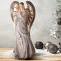 20" Silver & Champagne Praying Angel