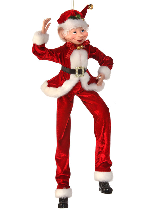 30" Red & White Elf