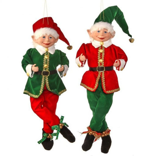 17" Red & Green Bendable Elf Assorted