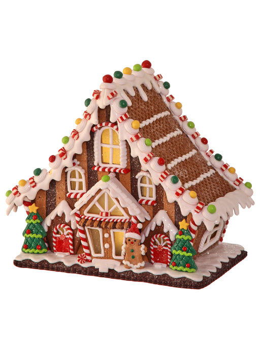 9.5" Battery Operated LED Candy & Cookie House