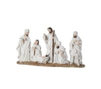 10.5" Ivory Nativity Scene