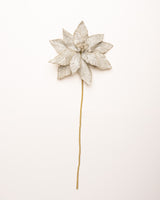 24" Micro Beaded Sequins Poinsettia Stem