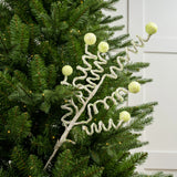 29" Green Candy Stripe Curl Ball Spray