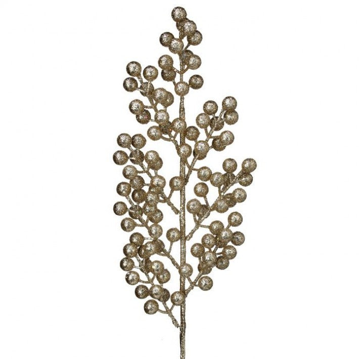 24" Glitter Cluster Berry Spike Pick