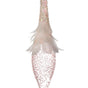 8.5" Blush Pink Feathered Finial Ornament