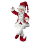 17" Red, Silver & White Bendable Elf