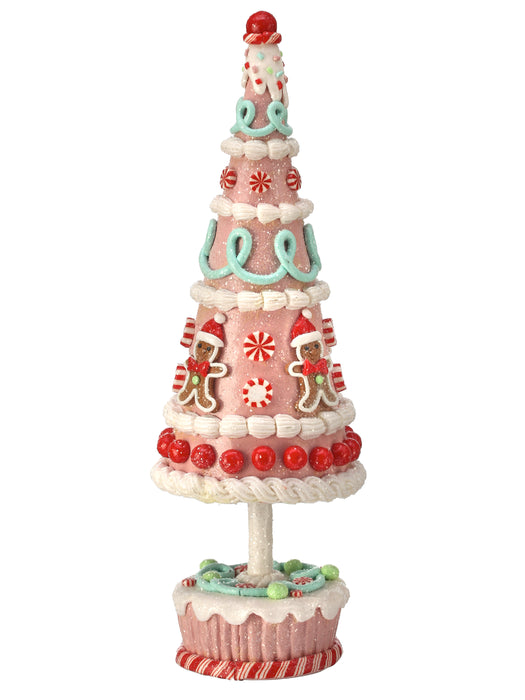 13" Ice Cream Cone Gingerbread Candy Tree