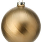 4" Matte Gold Two Toned Glass Ball Ornament