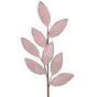 28" Blush Pink Velvet Glitter Poinsettia Spray