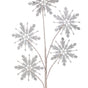 29" White Glitter Snowflake Spray