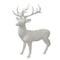 4 FT White Standing Modern Deer