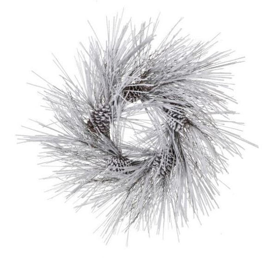 2 FT Snowy Pinecone Wreath