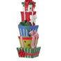 8" Multicolor Gift Package Stack Ornament