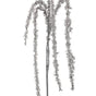 36" Silver Hanging Iced Branch
