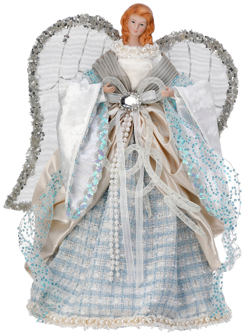 16" Blue Coastal Angel Tree Topper