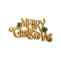 11.5" Gold "Merry Christmas" Sign Table Piece