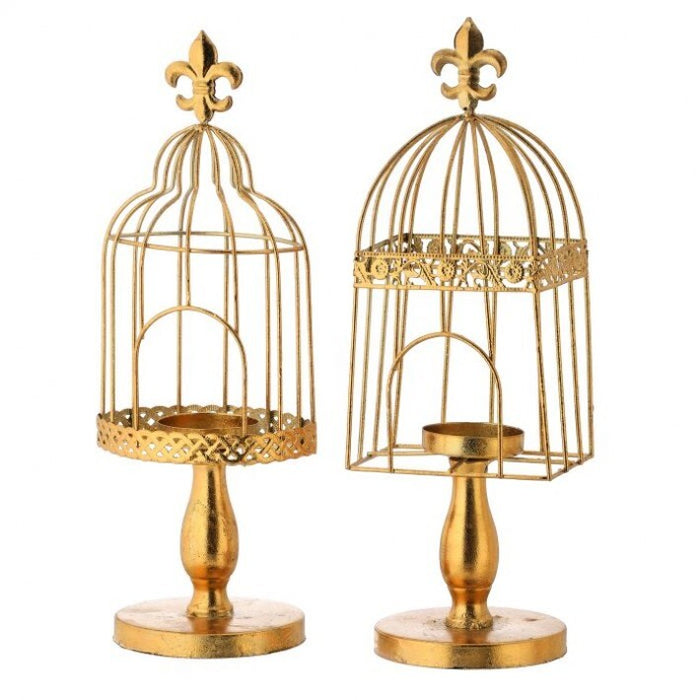 12.5" Votive Bird Cage Set of 2