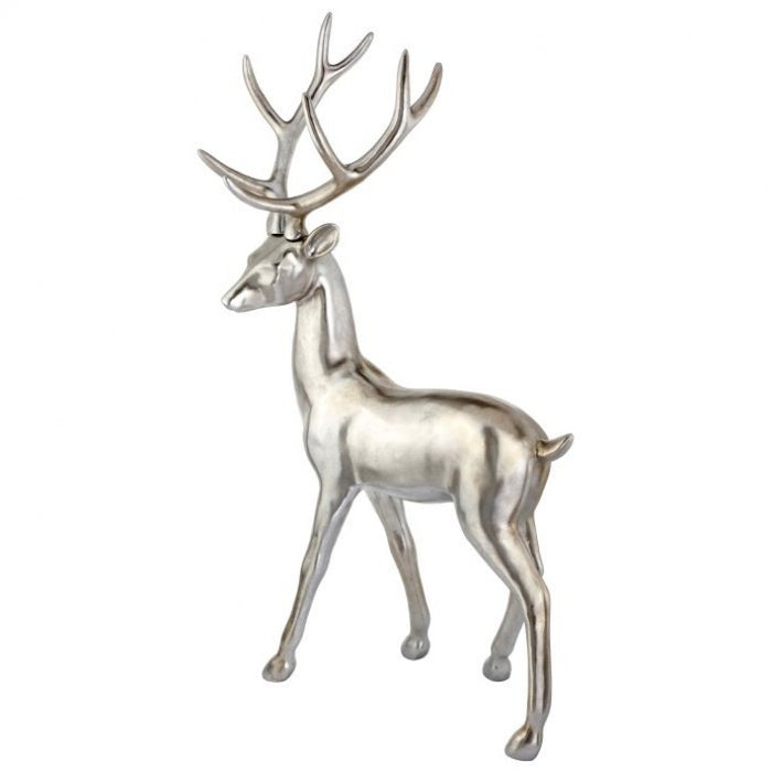 5 FT Silver Standing Deer