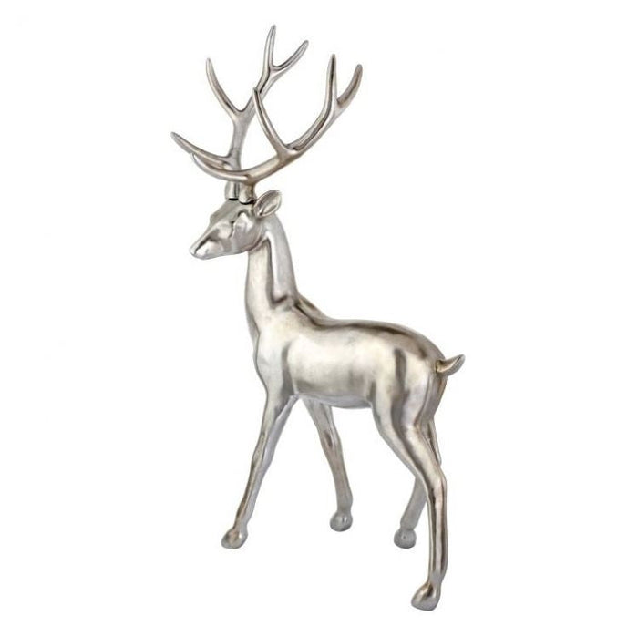 5 FT Silver Standing Deer
