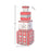 28" Red & Silver Gift Box Stack