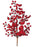 24" Red Berry Spray