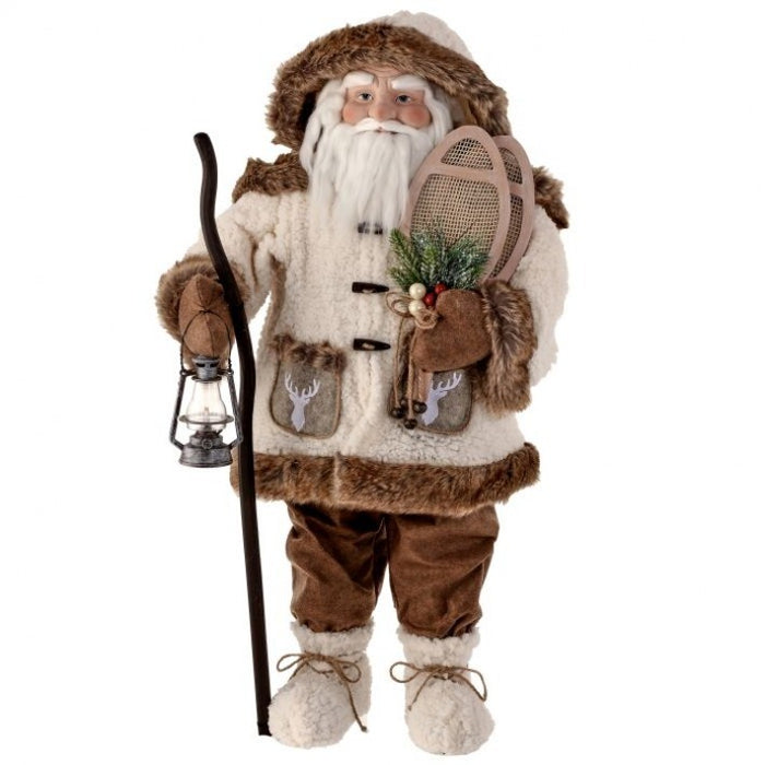 3 FT Winter Chalet Santa With Snow Shoe