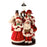 24" Caroling Family With Lamp