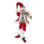 18" Red, White, & Black Checkered Elf