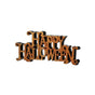 10" Orange Glitter 'Happy Halloween' Sign