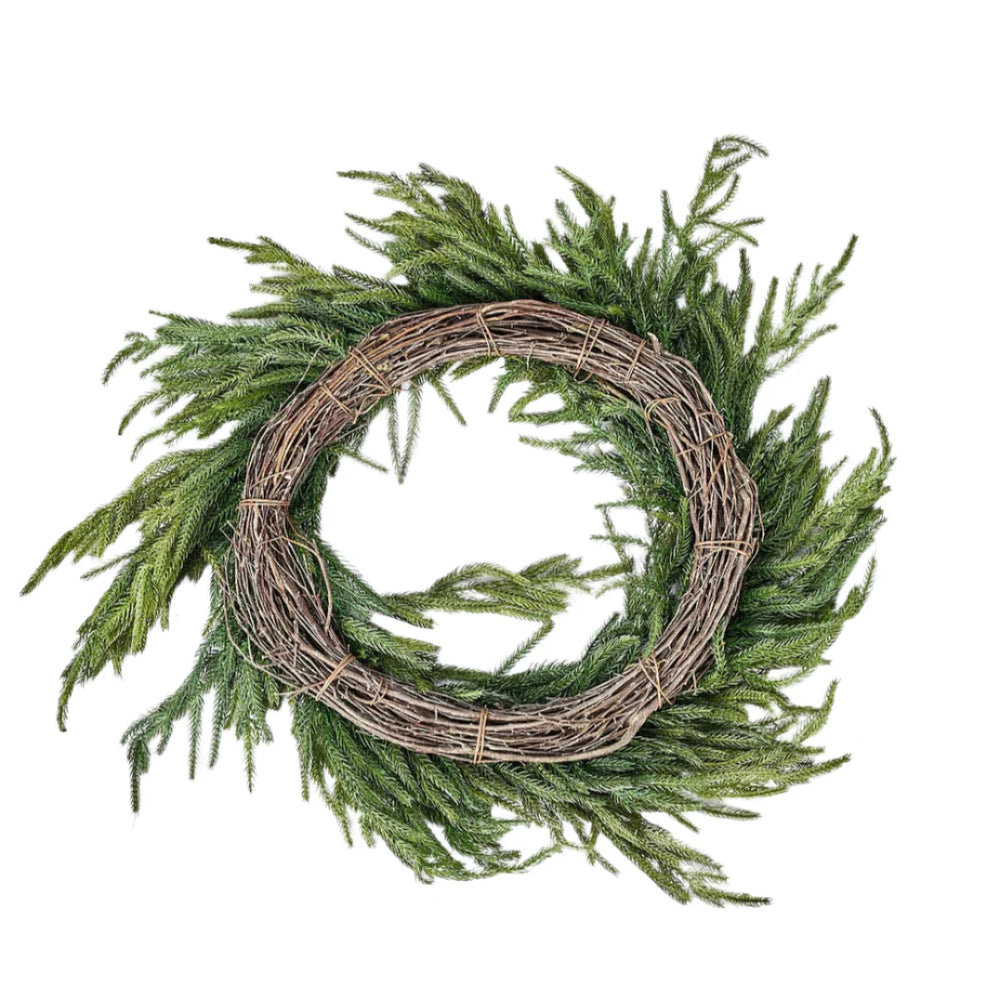 28" Forest Norfolk Pine Wreath