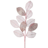 29" Blush Pink Sheer Glitter Magnolia Spray