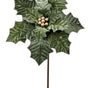 22" Green Poinsettia Stem