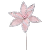 22" Winter Freeze Poinsettia Stem