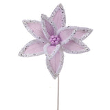 22" Winter Freeze Poinsettia Stem