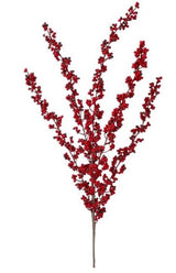 34" Red Burgundy Berry Spray