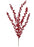 34" Red Mini Berry Spray