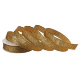 1" X 20YD Gold Satin Glitter Ribbon
