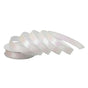 1" X 20YD White Satin Glitter Ribbon