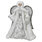17" White & Silver Snowy Angel Tree Topper