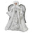 17" White & Silver Snowy Angel Tree Topper