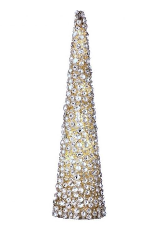 20" LED Silver Tree Cone