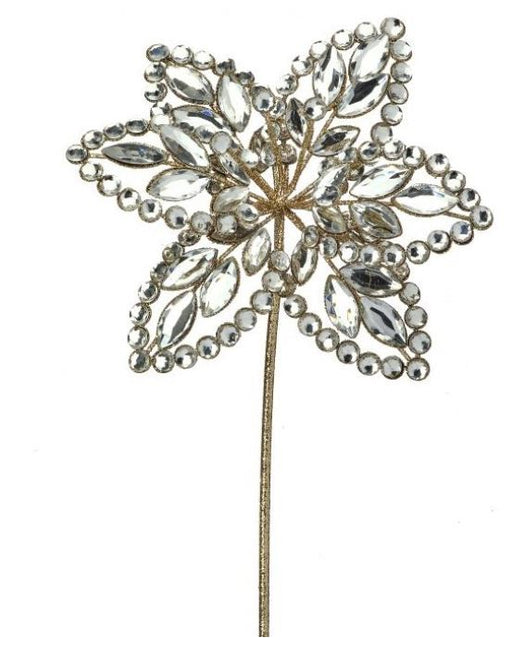18" Champagne Jewel Flower Stem