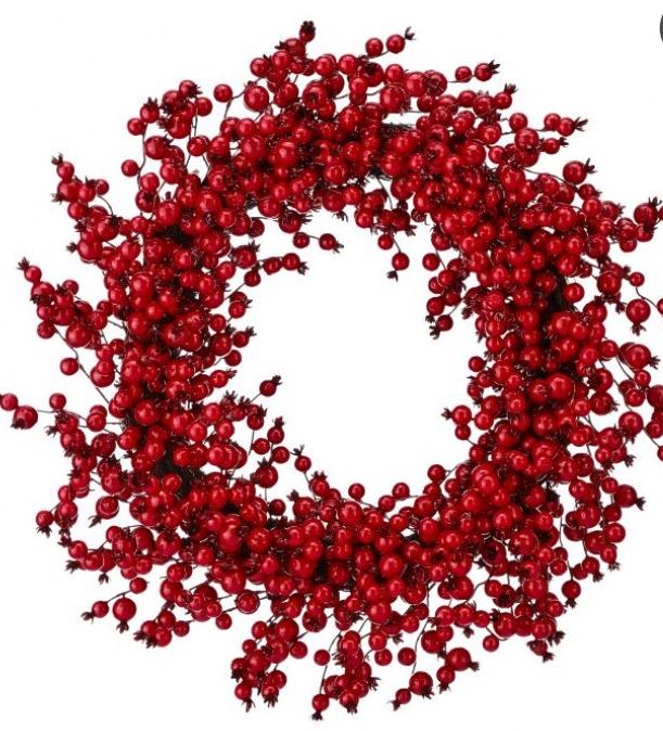 30" Red Berry Ridge Wreath