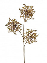 26" Glitter Sequin Poinsettia Spray