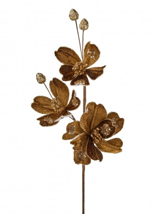 24" Velvet Magnolia Spray