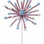 24" Frosted Peppermint Poinsettia Stem