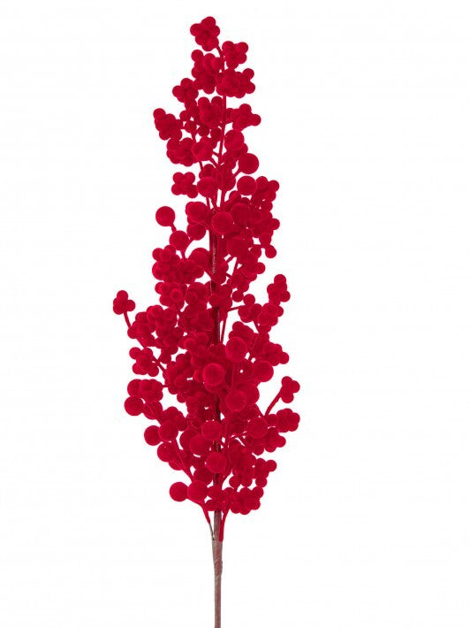 29'' Red Cluster Berry Spray