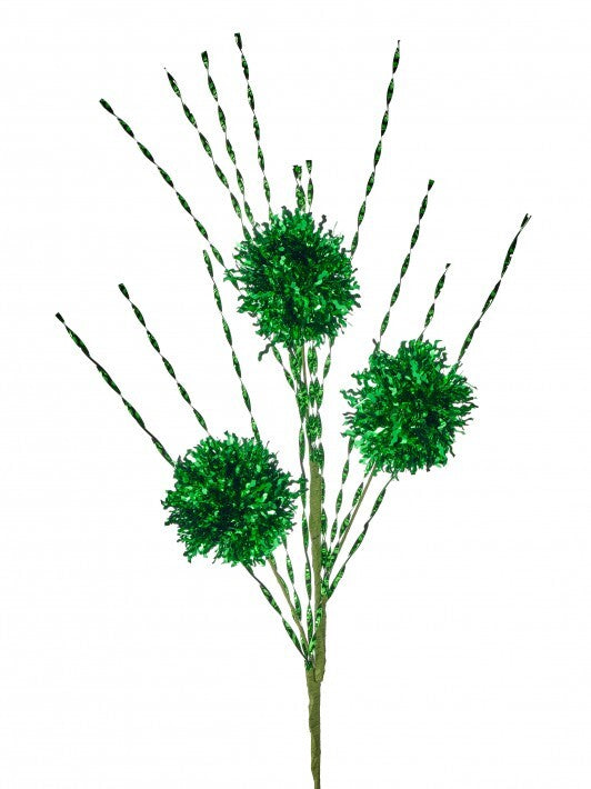 32'' Green Mylar Burst Spray