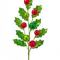26" Green Holly Ball Spray